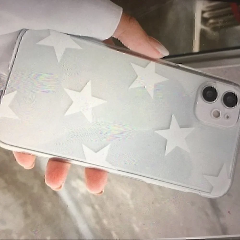 I phone 7p/8p transparent star print case